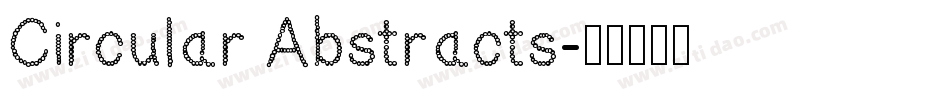Circular Abstracts字体转换